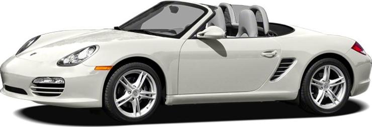 White convertible roadster with sporty alloy wheels and two-seater layout