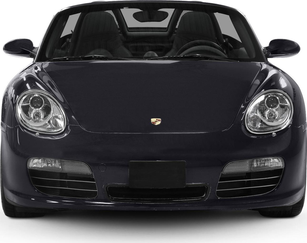 Front view with headlights and aerodynamic hood