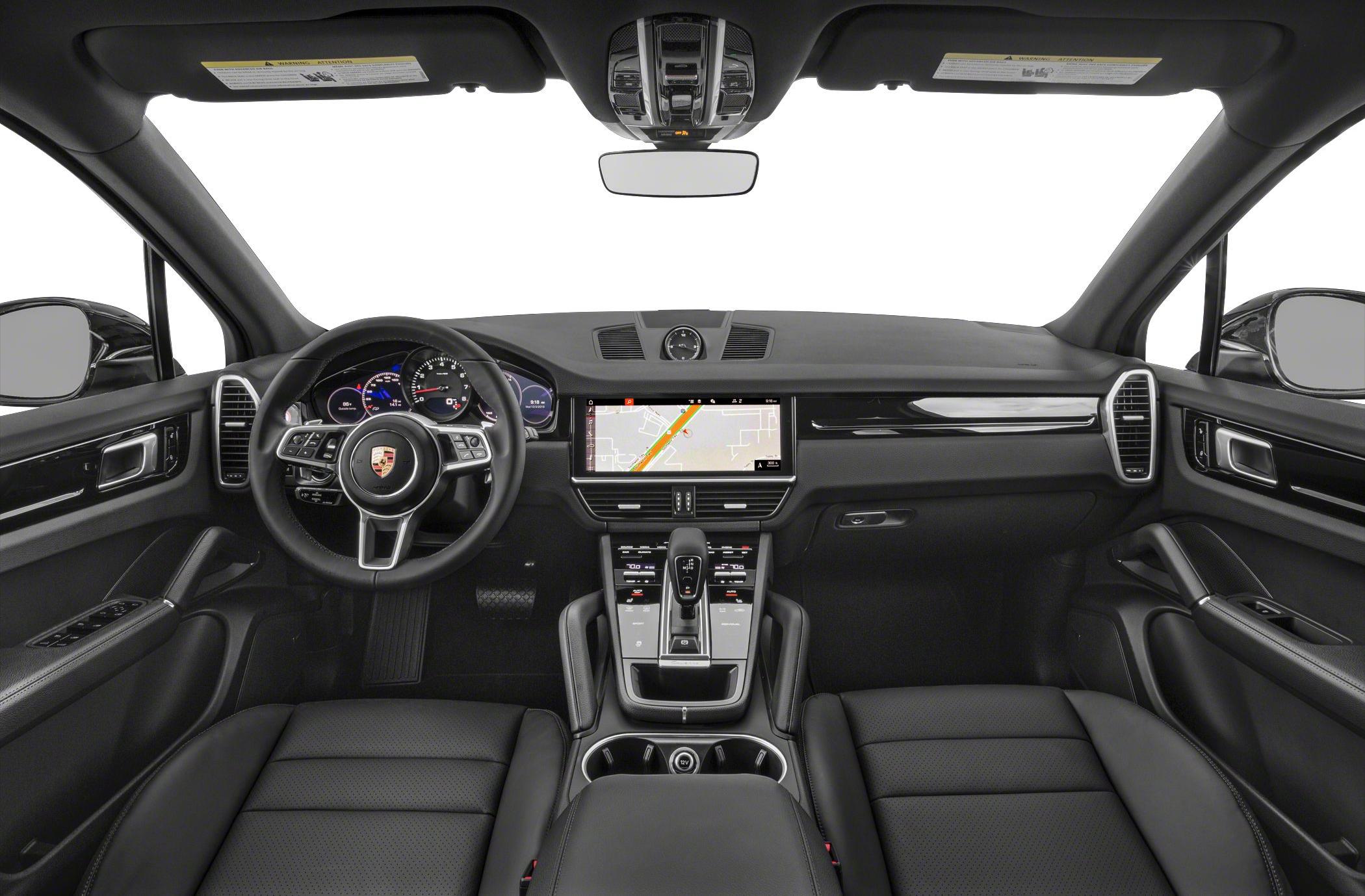 Luxury SUV interior with digital dashboard and advanced infotainment system