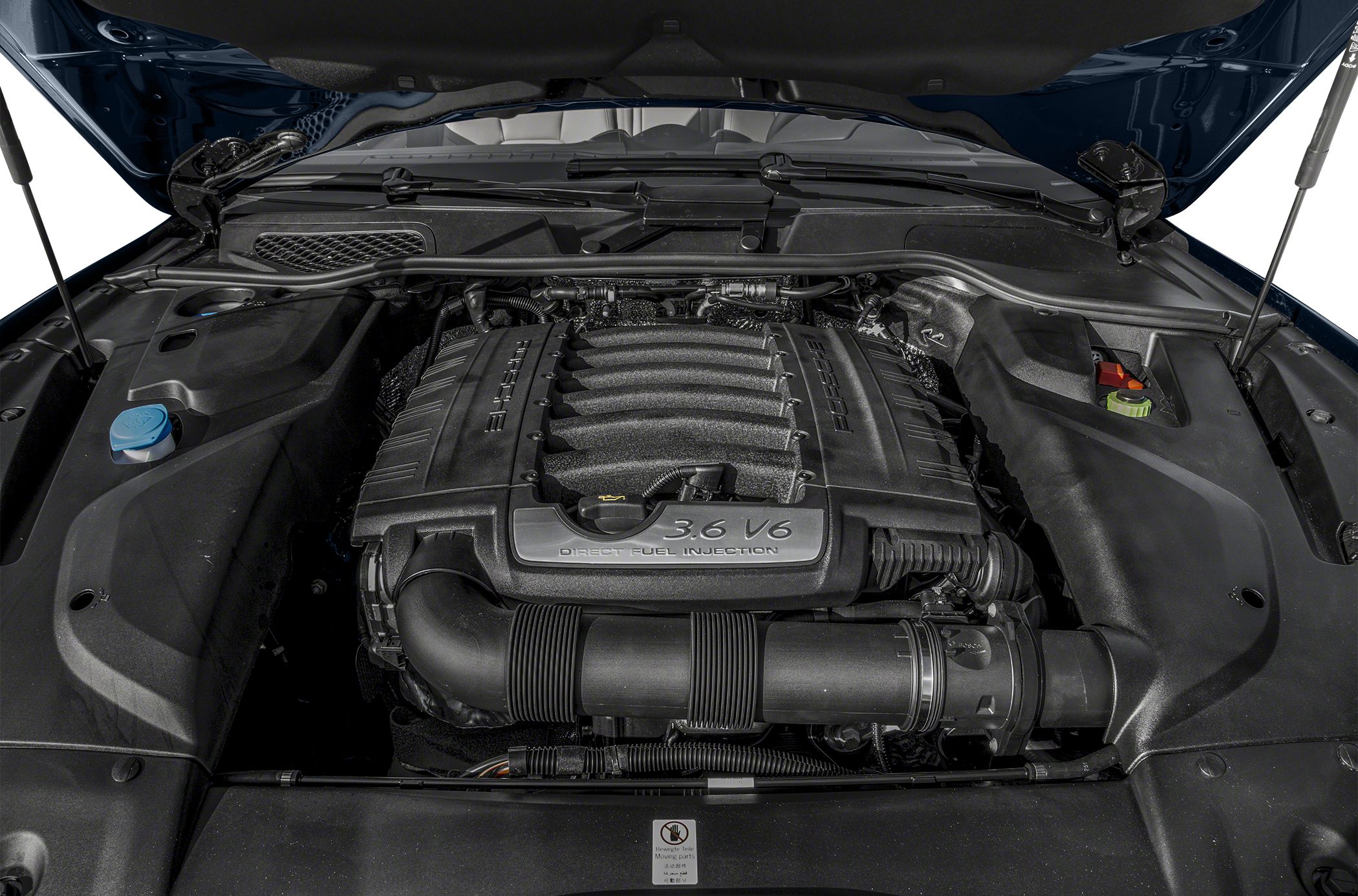 3.6 V6 engine with direct fuel injection in engine bay
