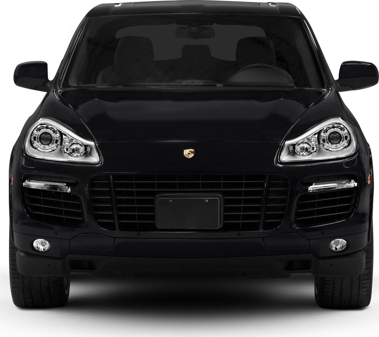Front view with distinctive headlights and bold grille design.