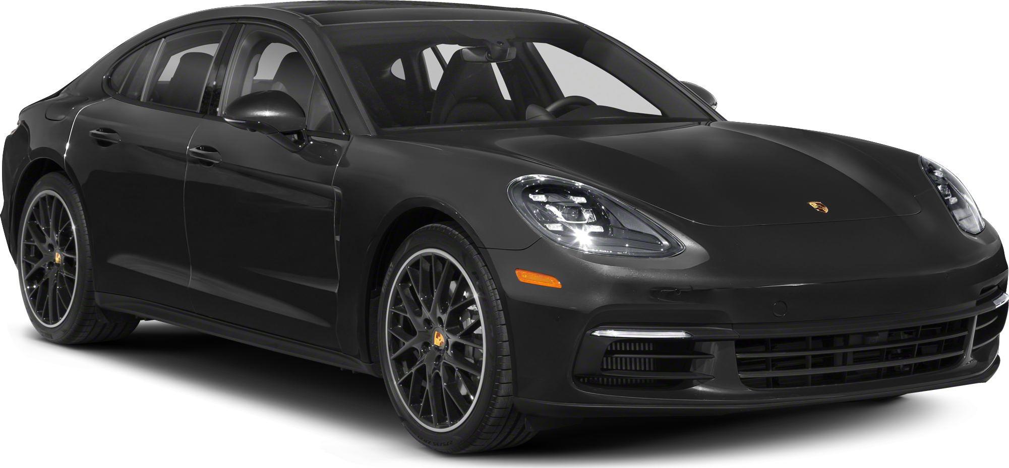 Front and side profile with modern headlights and sleek aerodynamic body.