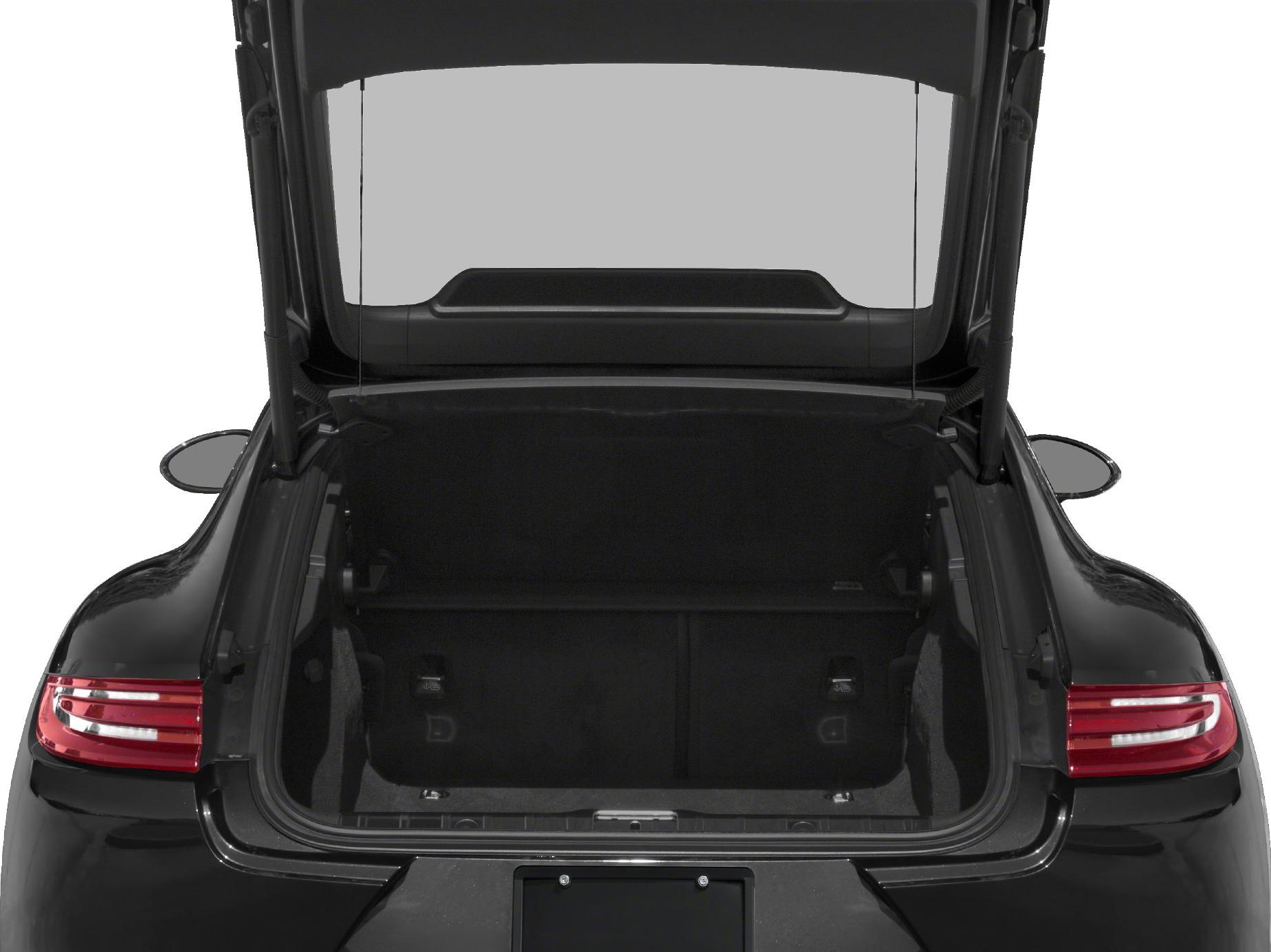 Rear trunk and open hatch of a luxury sedan