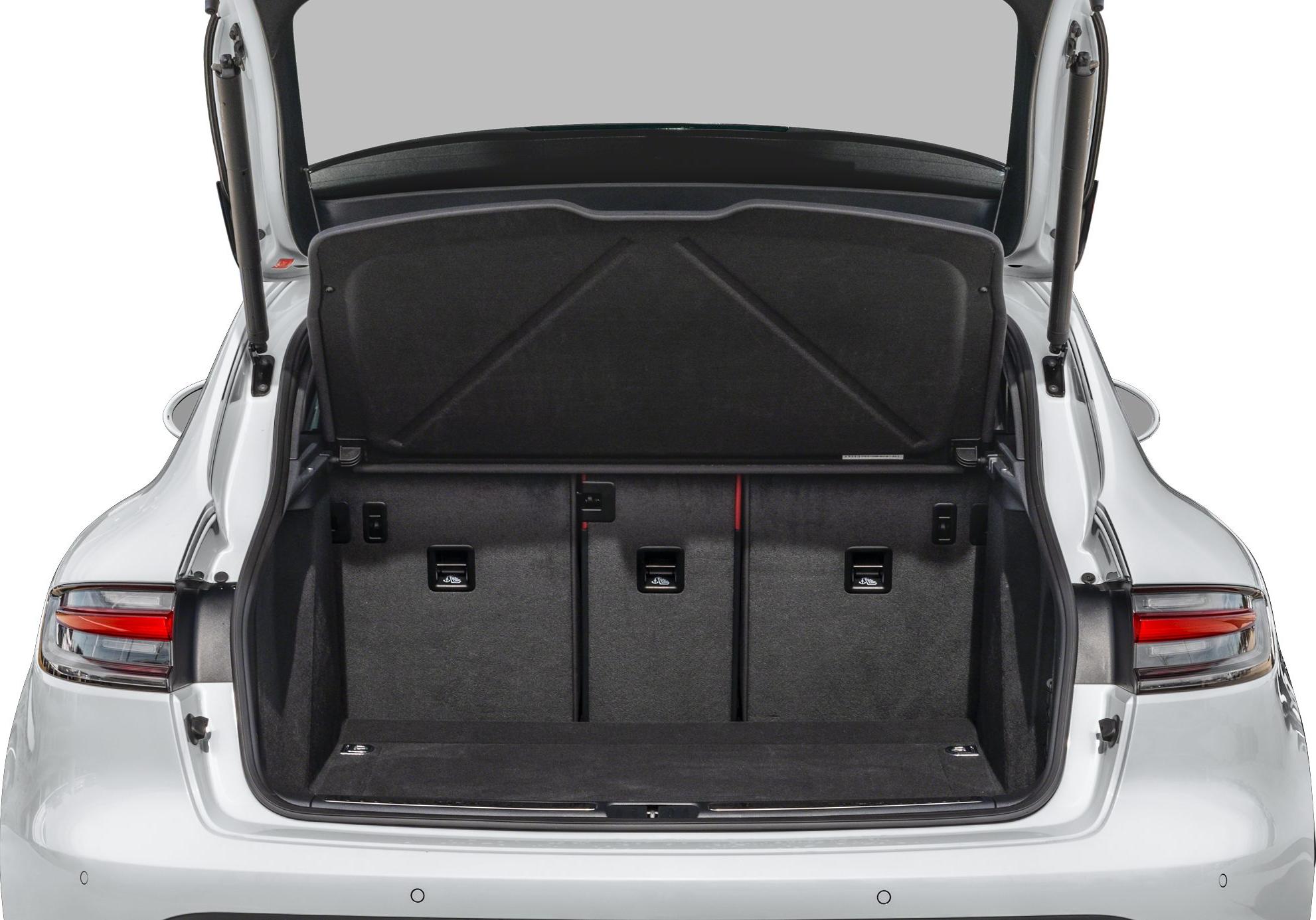 Spacious trunk interior with foldable rear seats and cargo cover