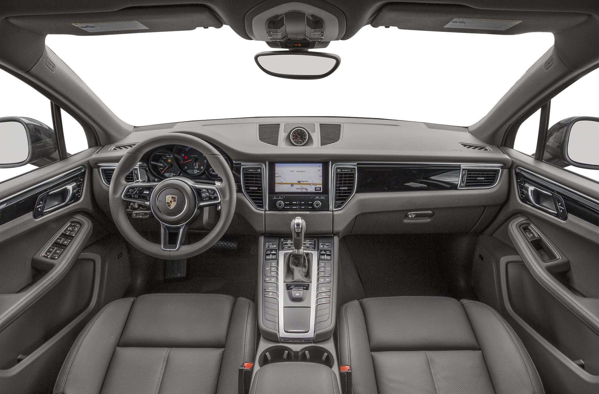 Dashboard, steering wheel, and center console interior