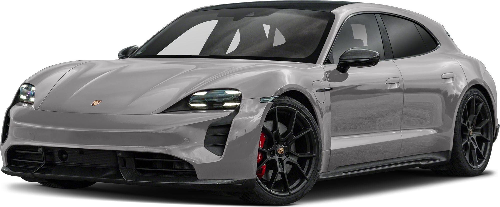 Front view with LED headlights and black multi-spoke alloy wheels