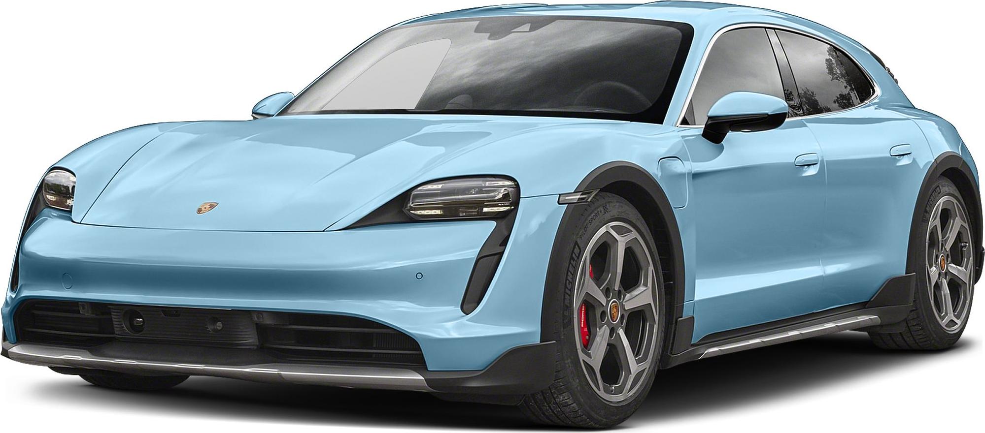 Front-side view of electric SUV with LED headlights and aerodynamic design