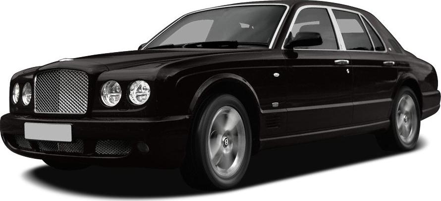 Front grille, headlights, and side profile of luxury sedan