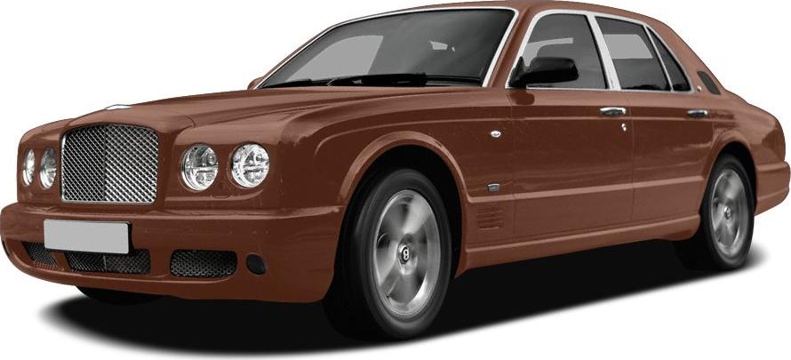 Front grille and side profile with round headlights of a luxury sedan
