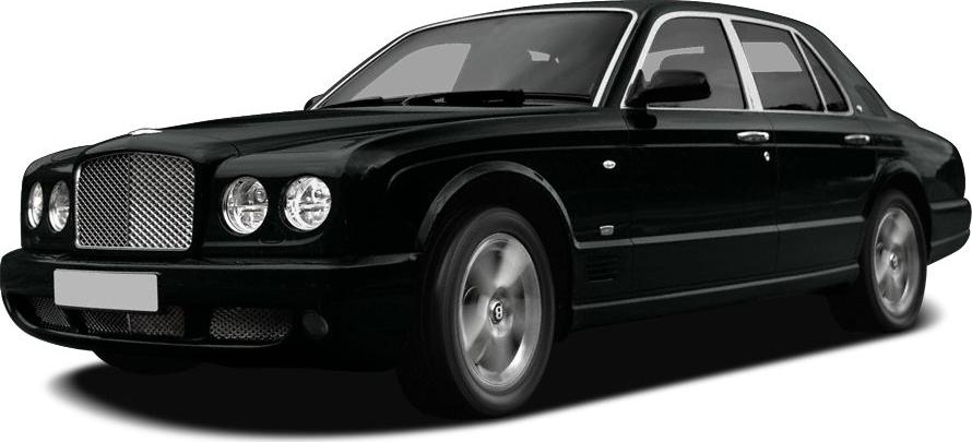 Front and side view of a luxury sedan with distinct grille and alloy wheels