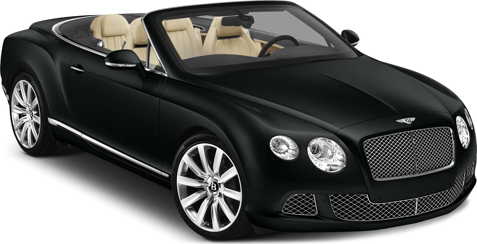 Convertible luxury vehicle with chrome mesh grille and beige leather interior