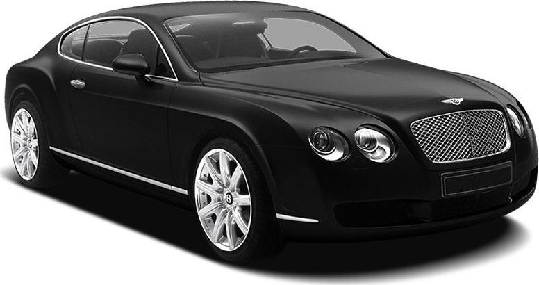 Front side view with round headlights and chrome grille