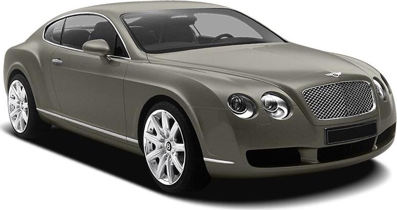 Luxury coupé with rounded twin headlights and mesh grille