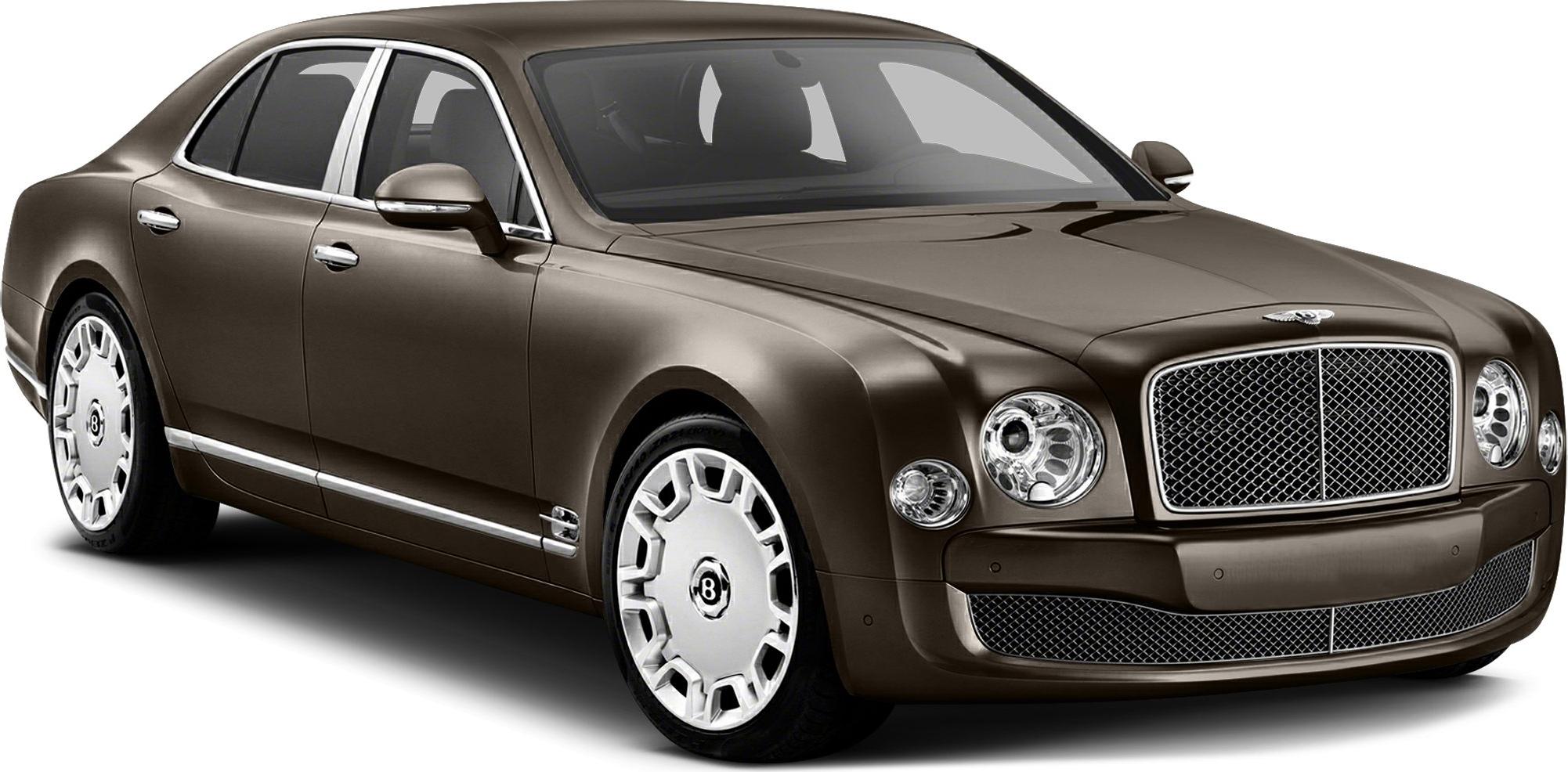Luxury sedan with distinctive front grille and circular headlights