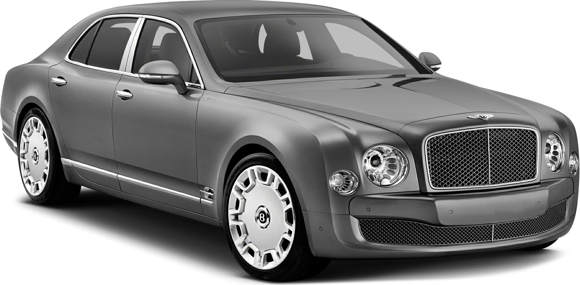 Luxury sedan front and side profile with chrome grille and distinctive headlights