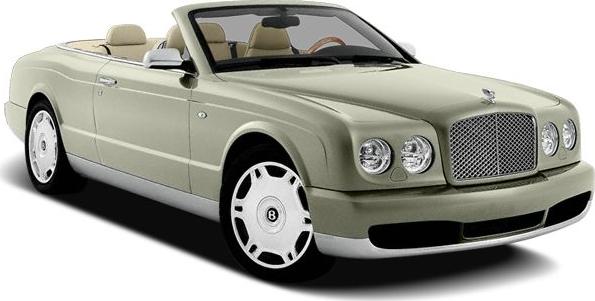 Front-side view of a luxury convertible with iconic grille and premium wheels