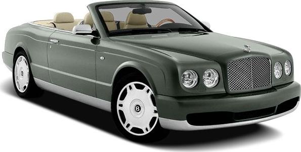 Luxury convertible with chrome grille and beige interior