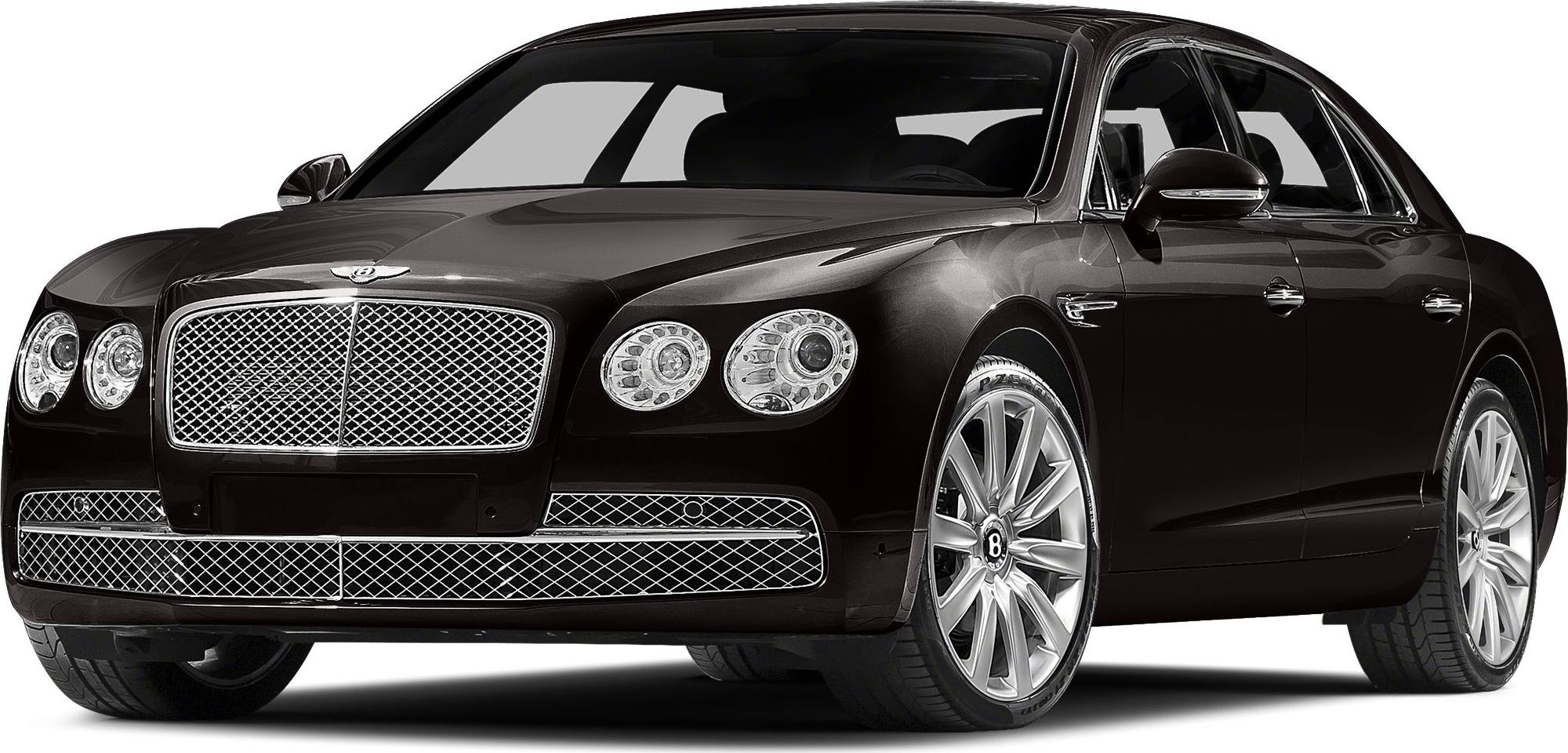 Luxury sedan with mesh grille and round headlights