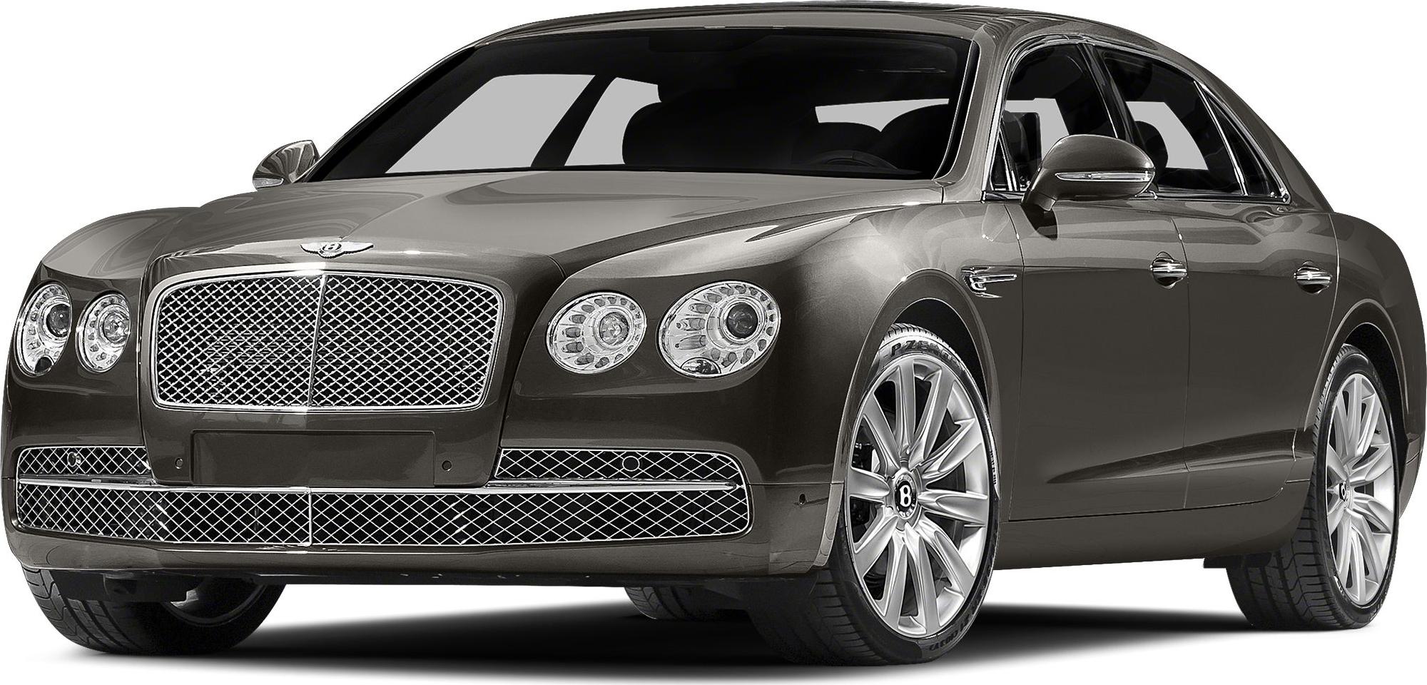 Front view of a luxury sedan with distinctive grille and alloy wheels