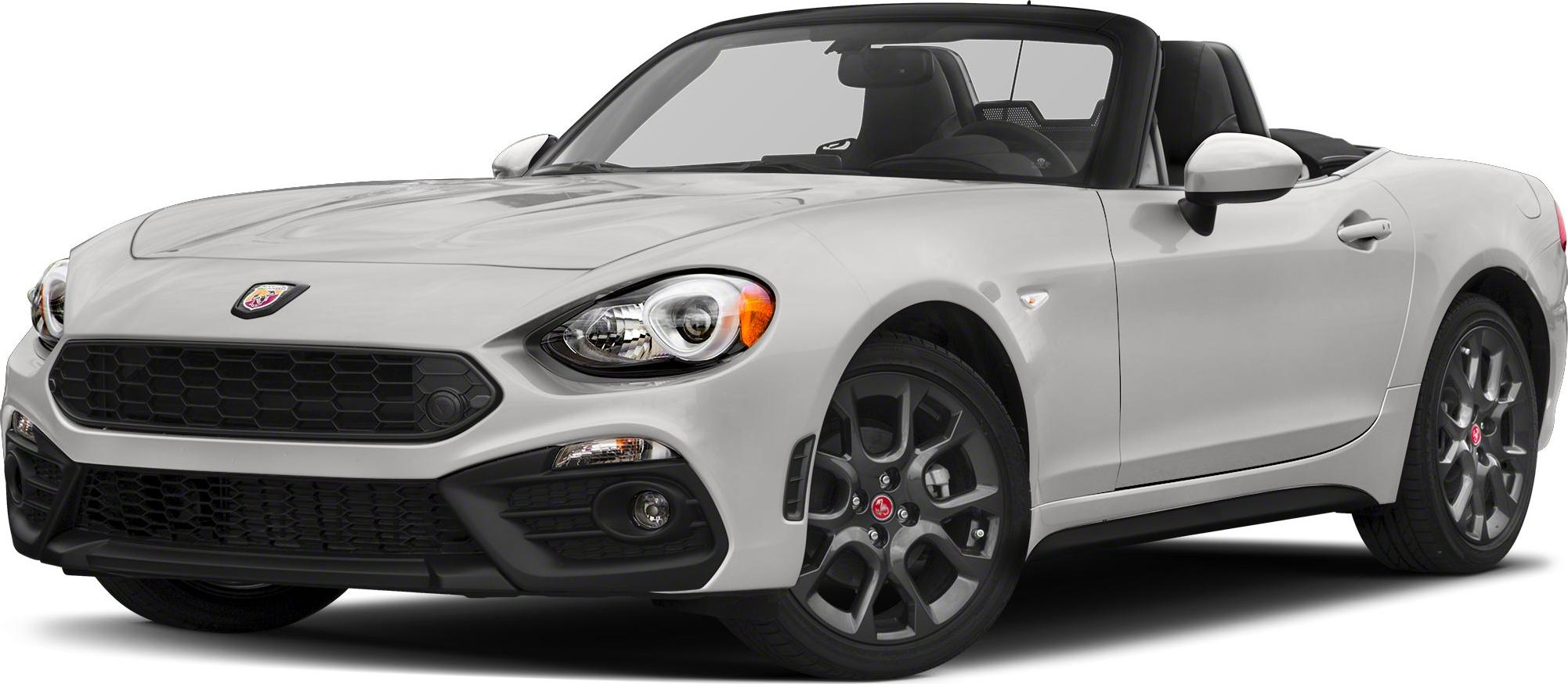 Front-side view of a convertible showing headlights, grille, and sporty wheels
