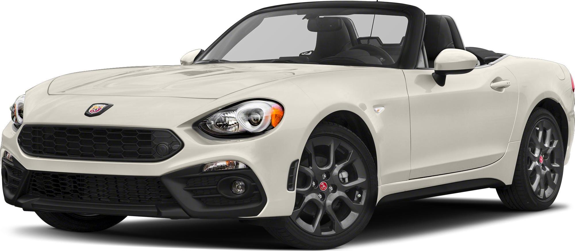 Convertible roadster front and side view with sporty rims.