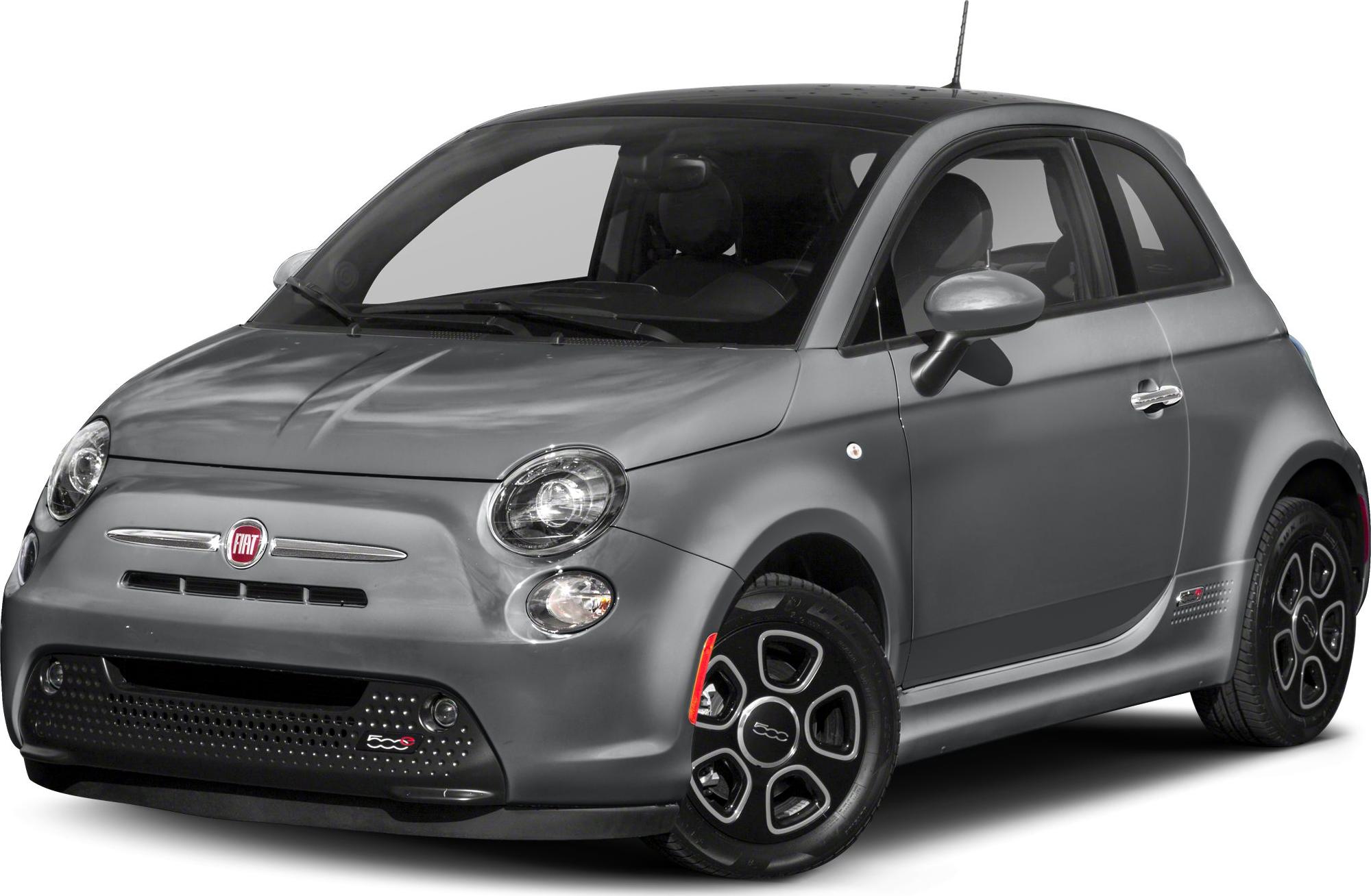 Compact electric vehicle front-side showing round headlights and unique grille