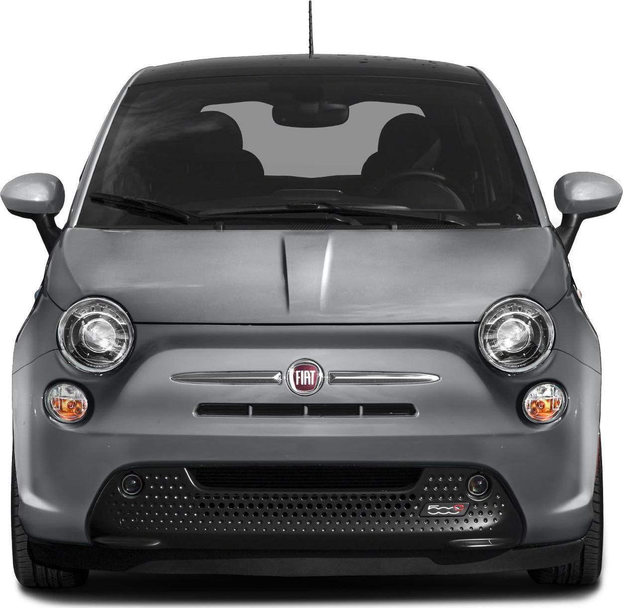 Front view with round headlights and distinctive grill.