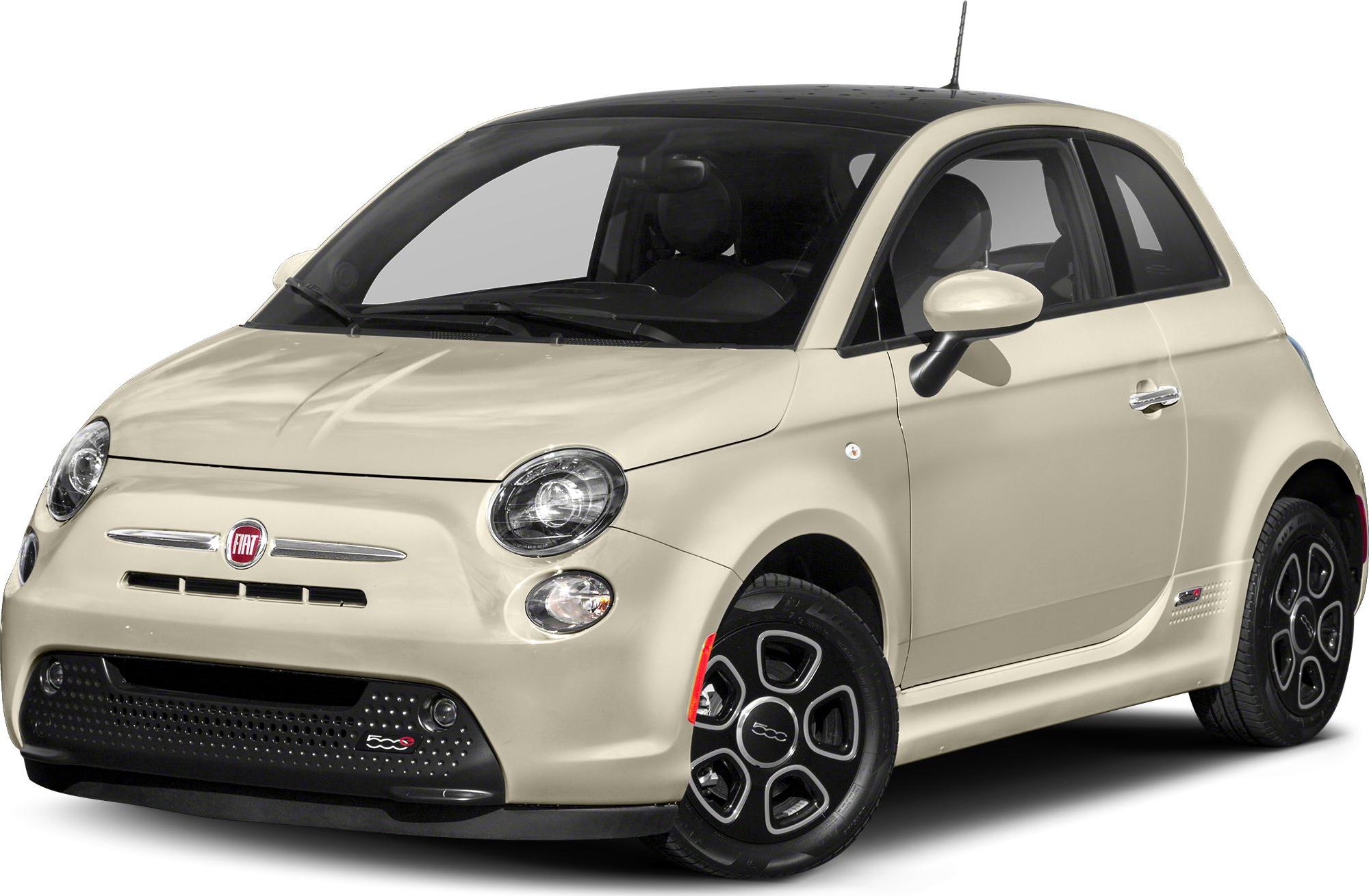 Compact electric hatchback with rounded headlights and unique grille