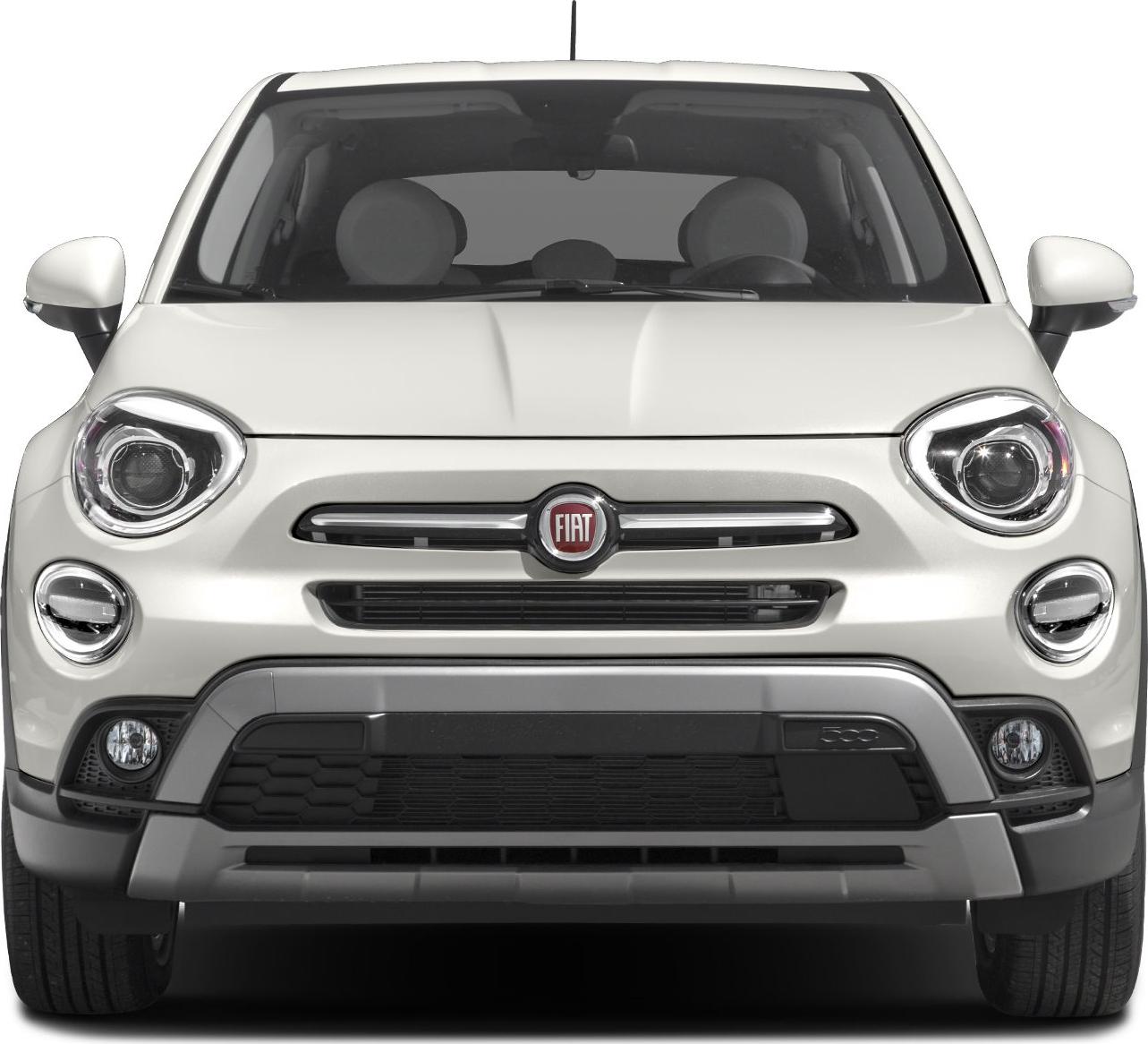 Front view with distinctive headlights and grille design