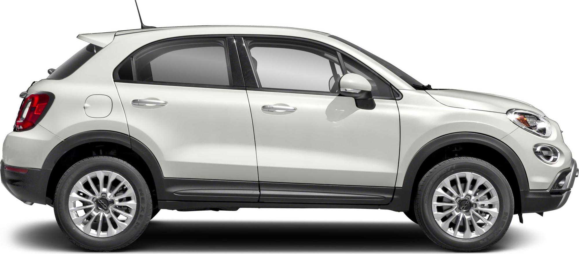Side profile of compact SUV with distinctive alloy wheels