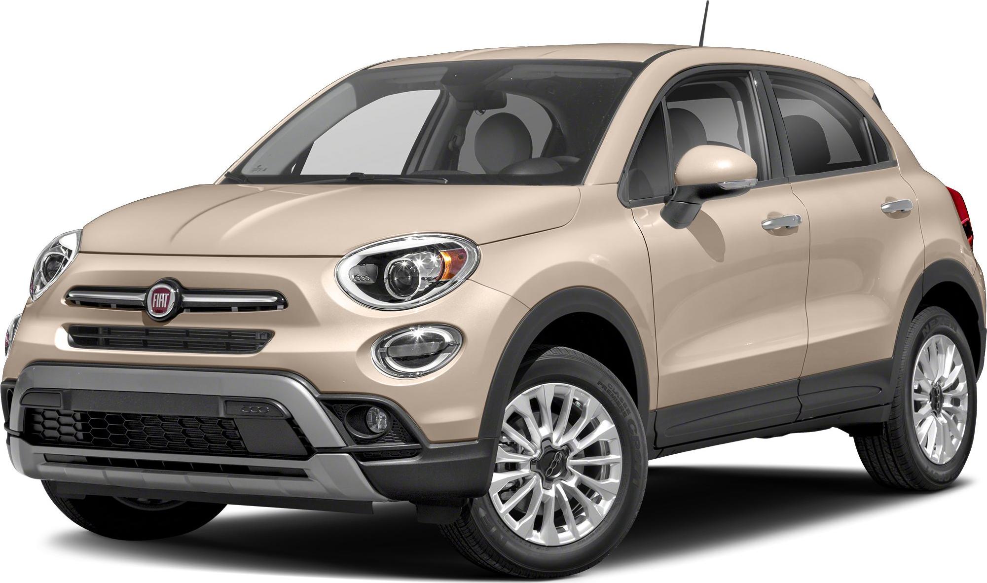 Front side view of beige compact SUV with alloy wheels