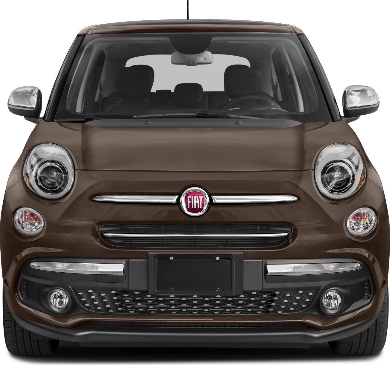 Front view with round headlights and grille design