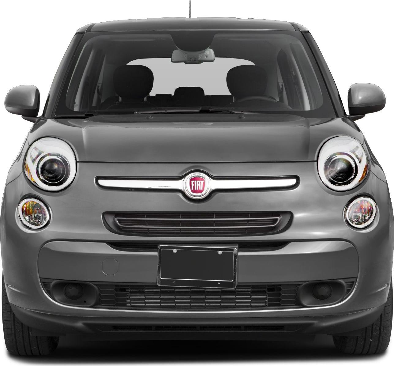 Front view with distinctive round headlights and central grille