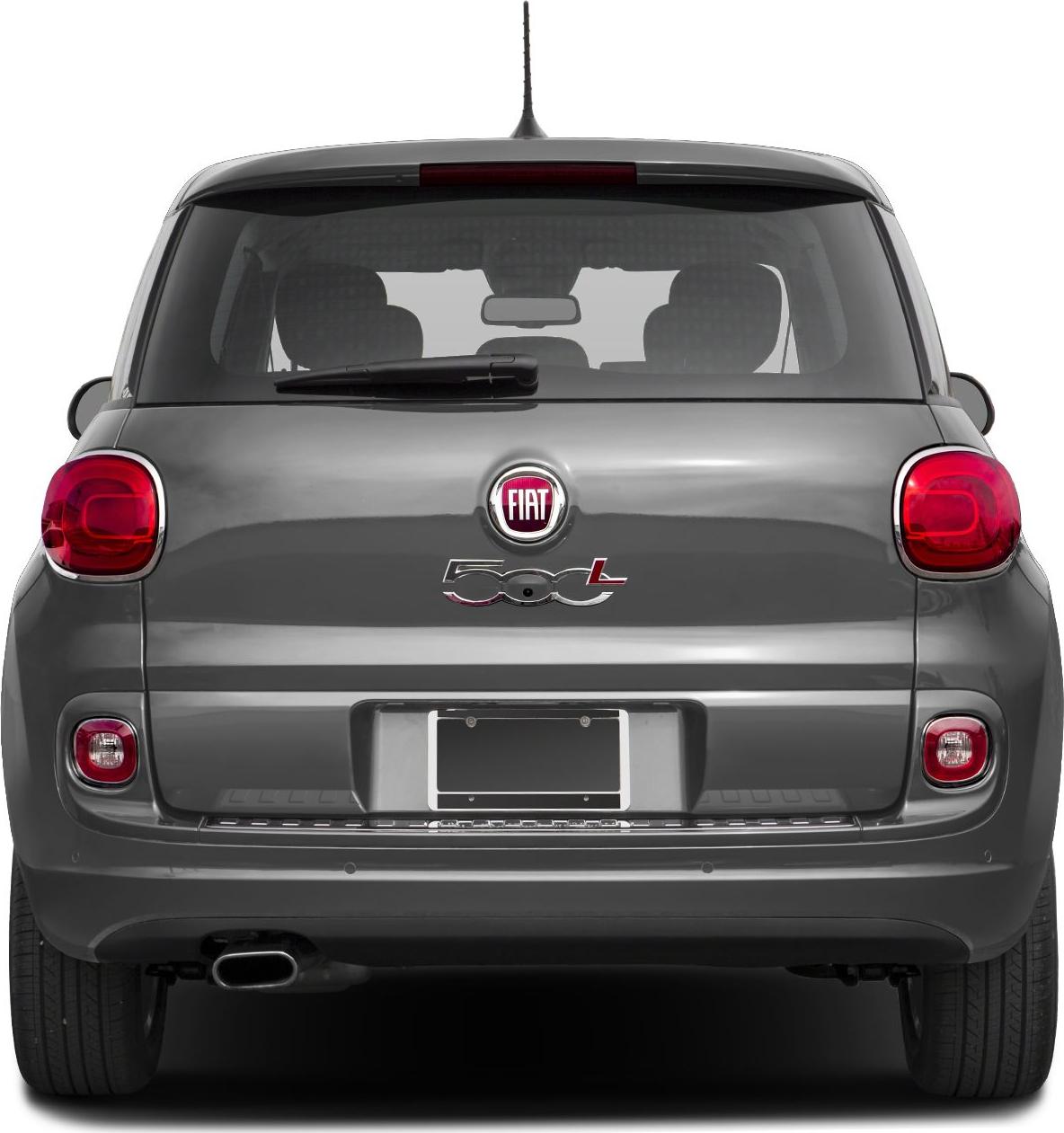 Rear view with notable tail lights, rear window, and bumper.