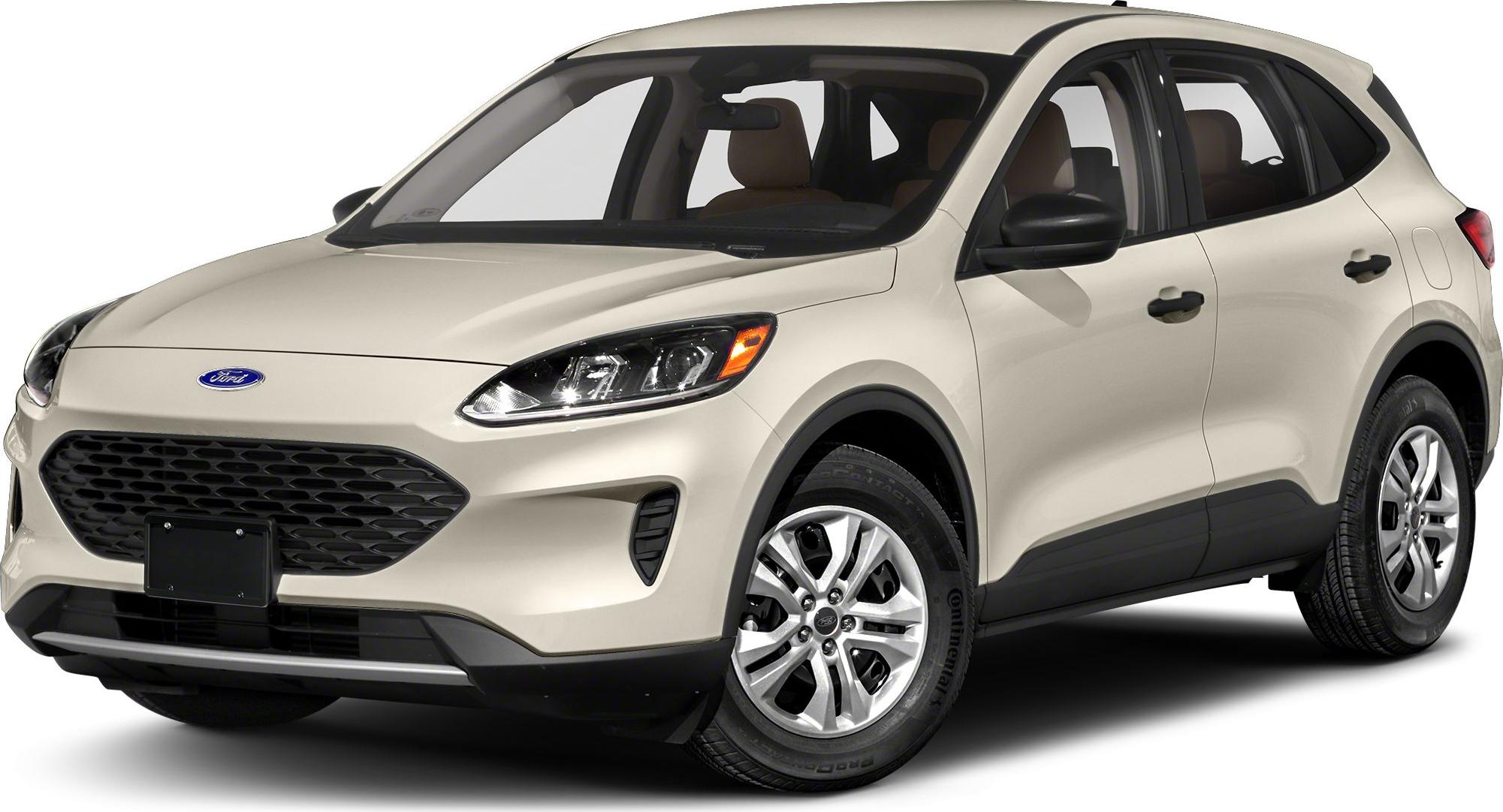 Front side view of modern SUV with distinctive grille and headlights