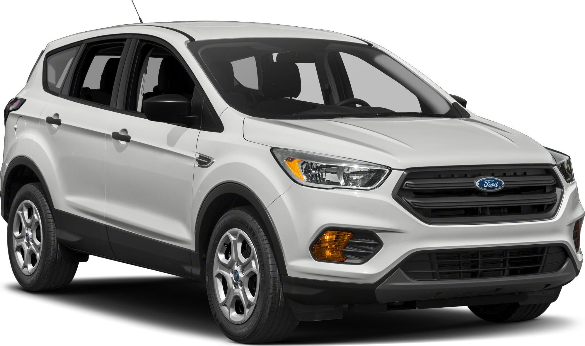 Front 3-4 view of an SUV with distinctive headlights and grille.