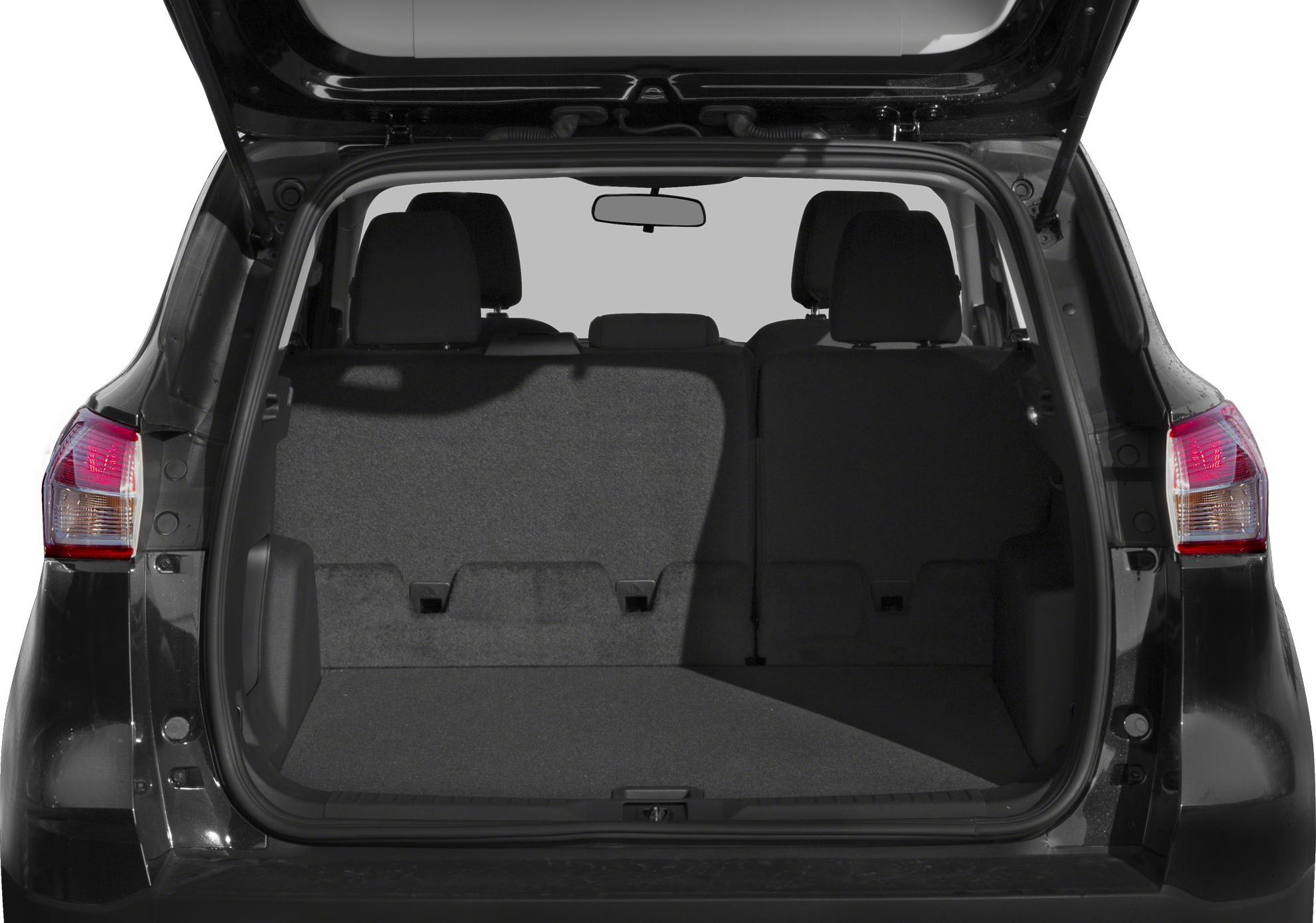 Spacious rear cargo area with split back seats