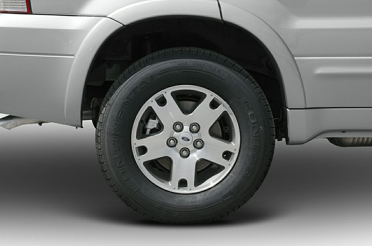 Alloy wheel and Continental tire close-up on SUV