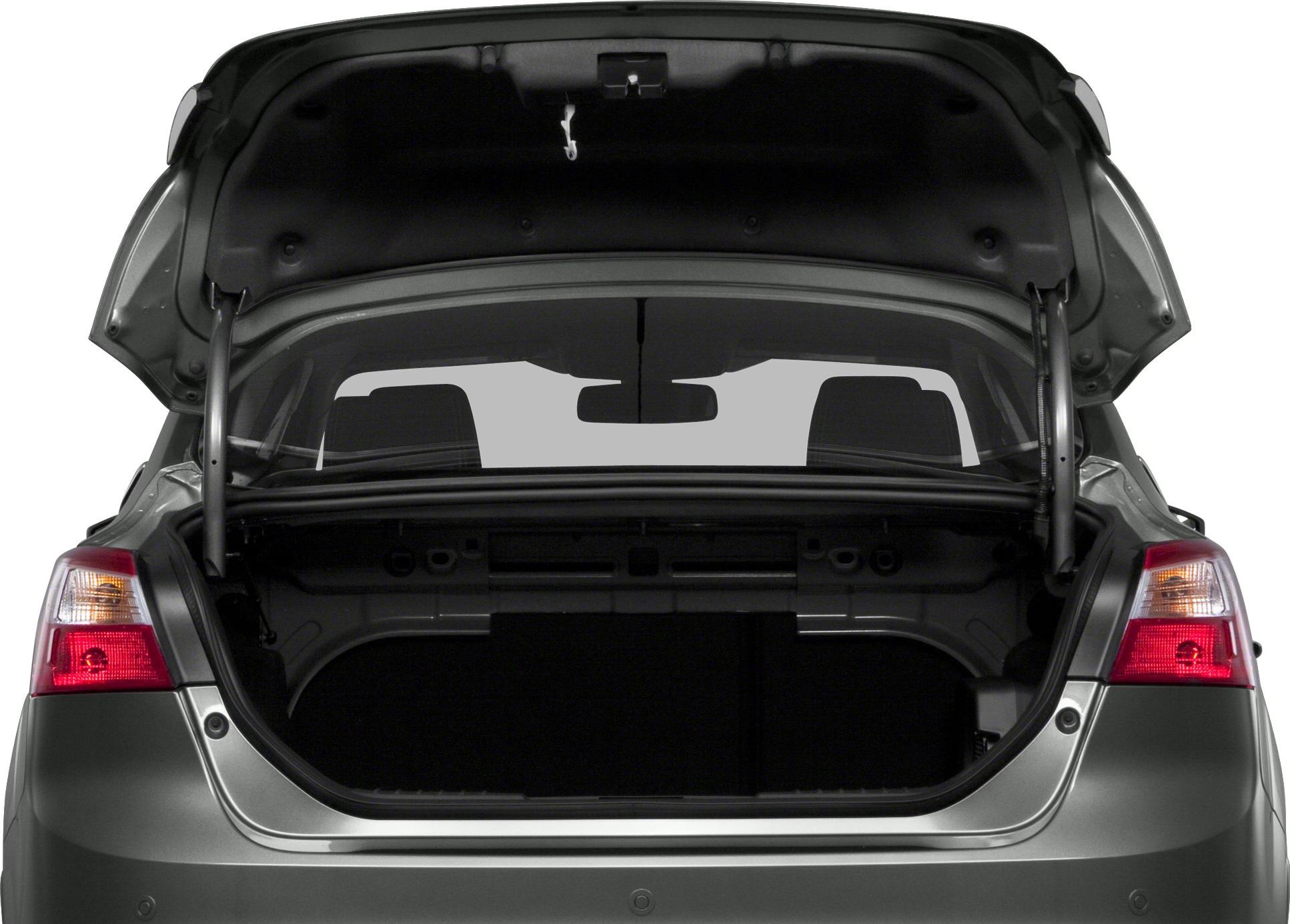 Open trunk view with spacious rear compartment and taillights