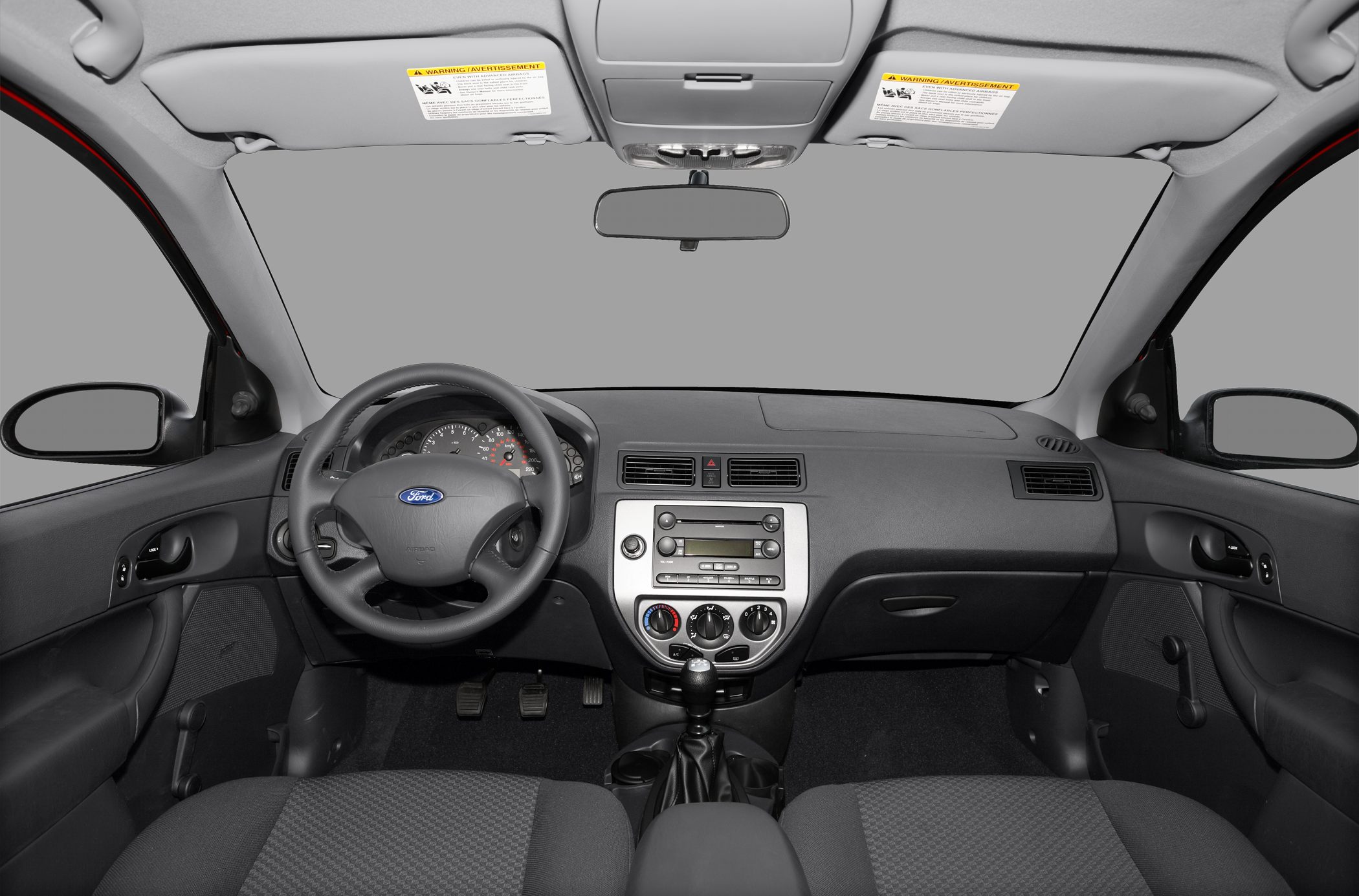 Dashboard with steering wheel and central control panel