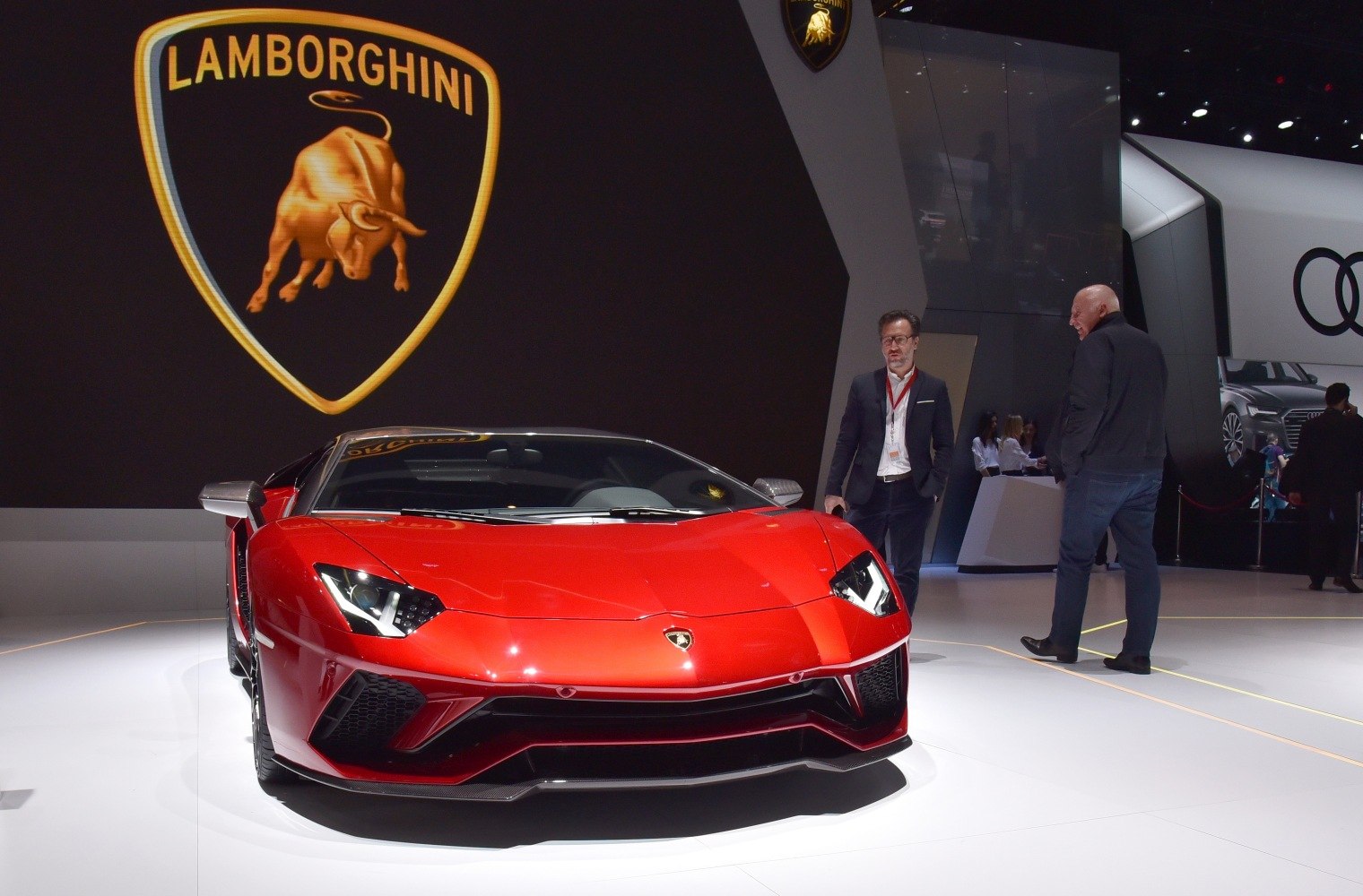 Aggressive front view with angular headlights and aerodynamic bumper.