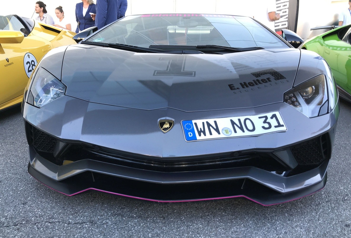 Aggressive front with aerodynamic headlights and bumper