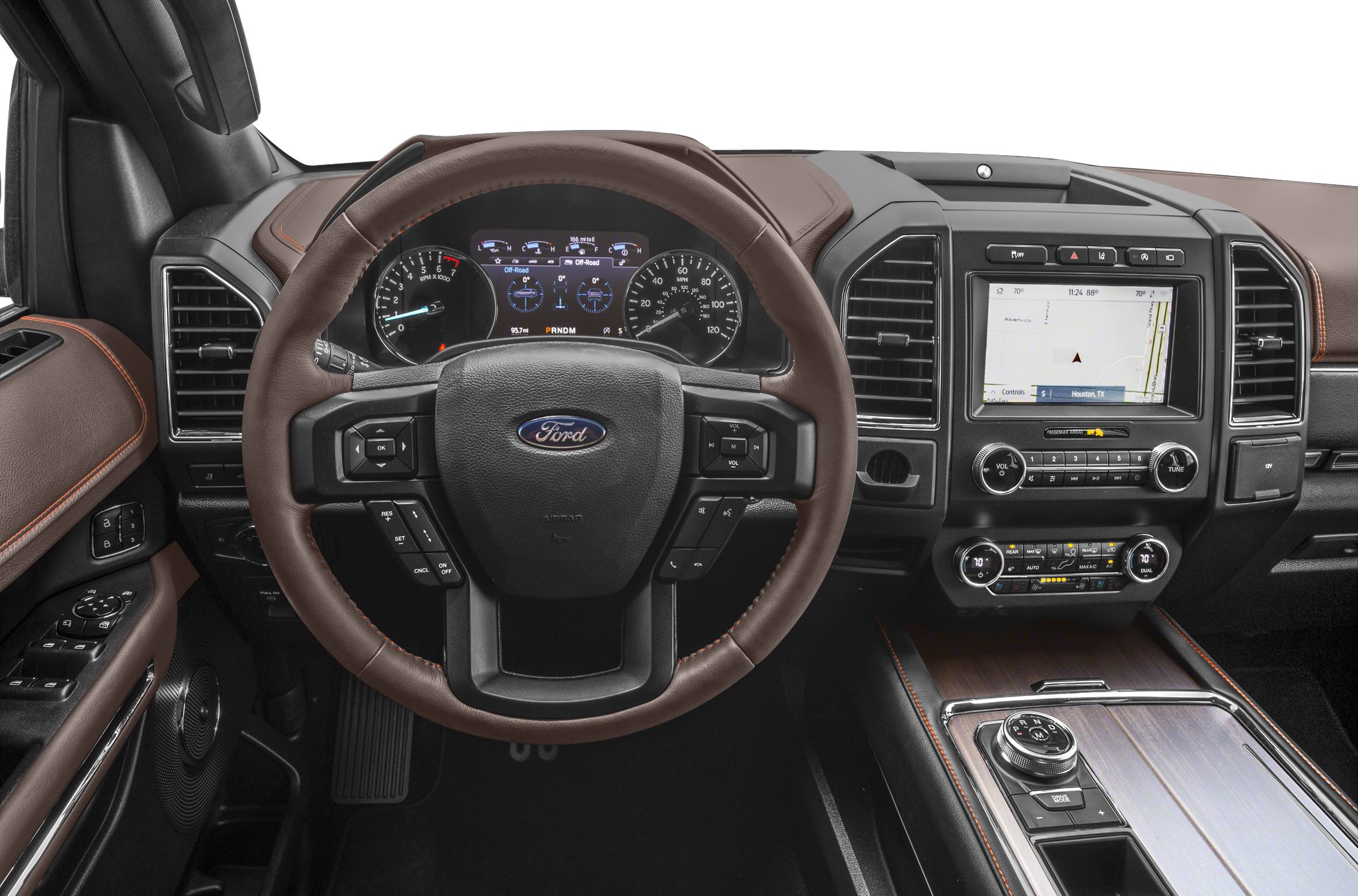 Multifunction steering wheel and digital dashboard display with infotainment center