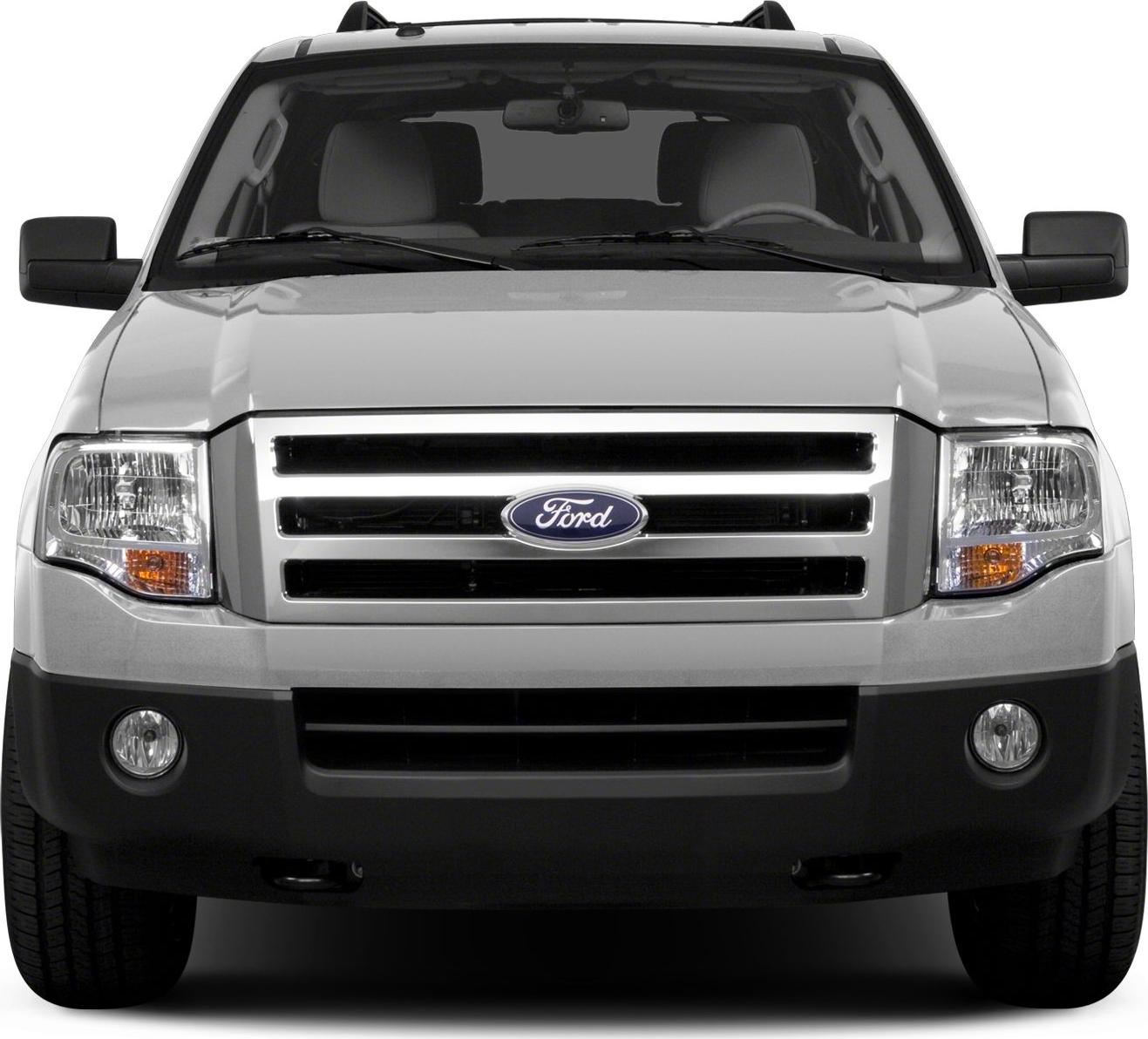 Front grille, headlights, and fog lights in close-up view