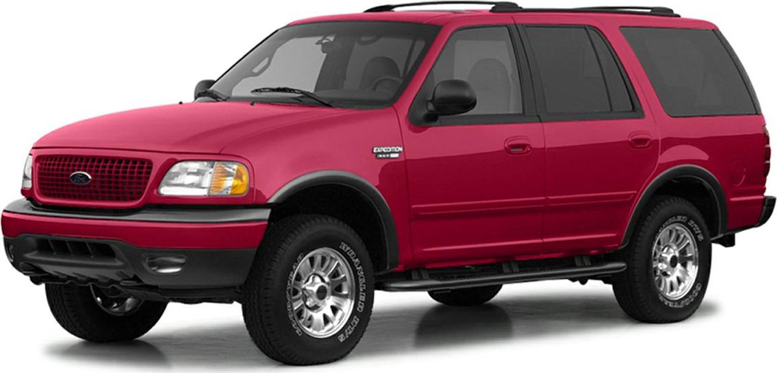 Red full-size SUV with four doors and rugged design, front-side profile