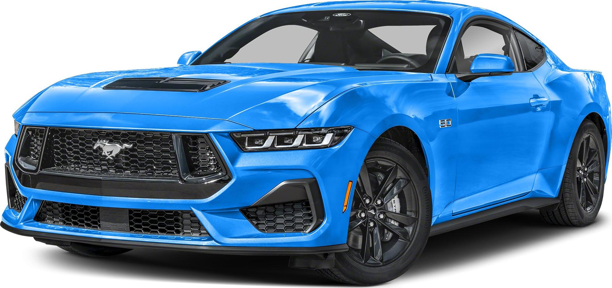 3/4 front-left view, Grabber Blue Metallic