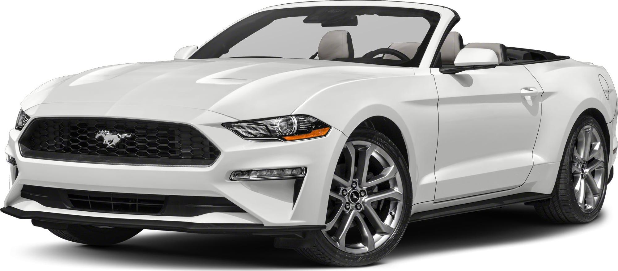 Convertible with prominent front grille and alloy wheels