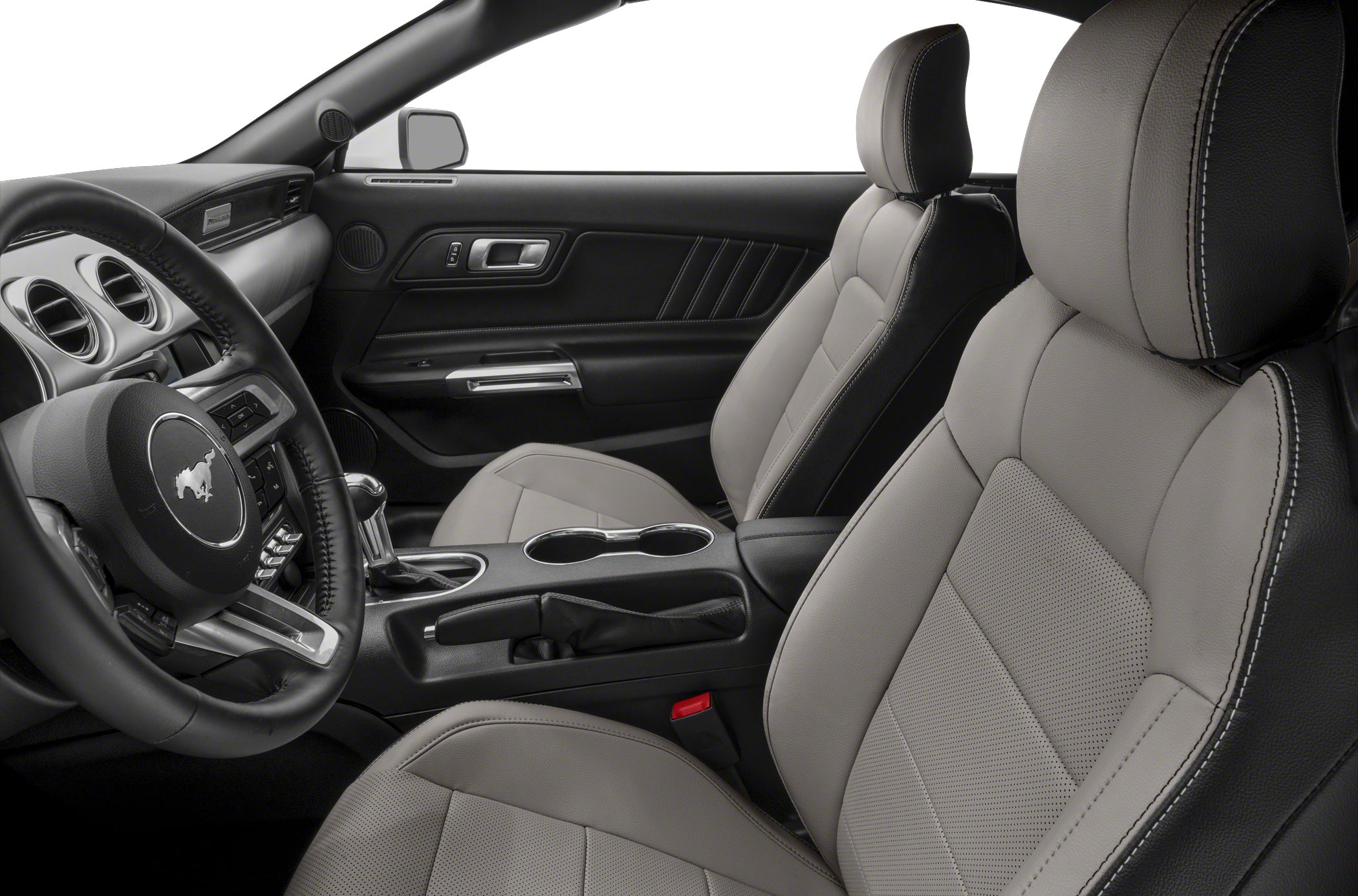 Premium leather seats and modern car dashboard