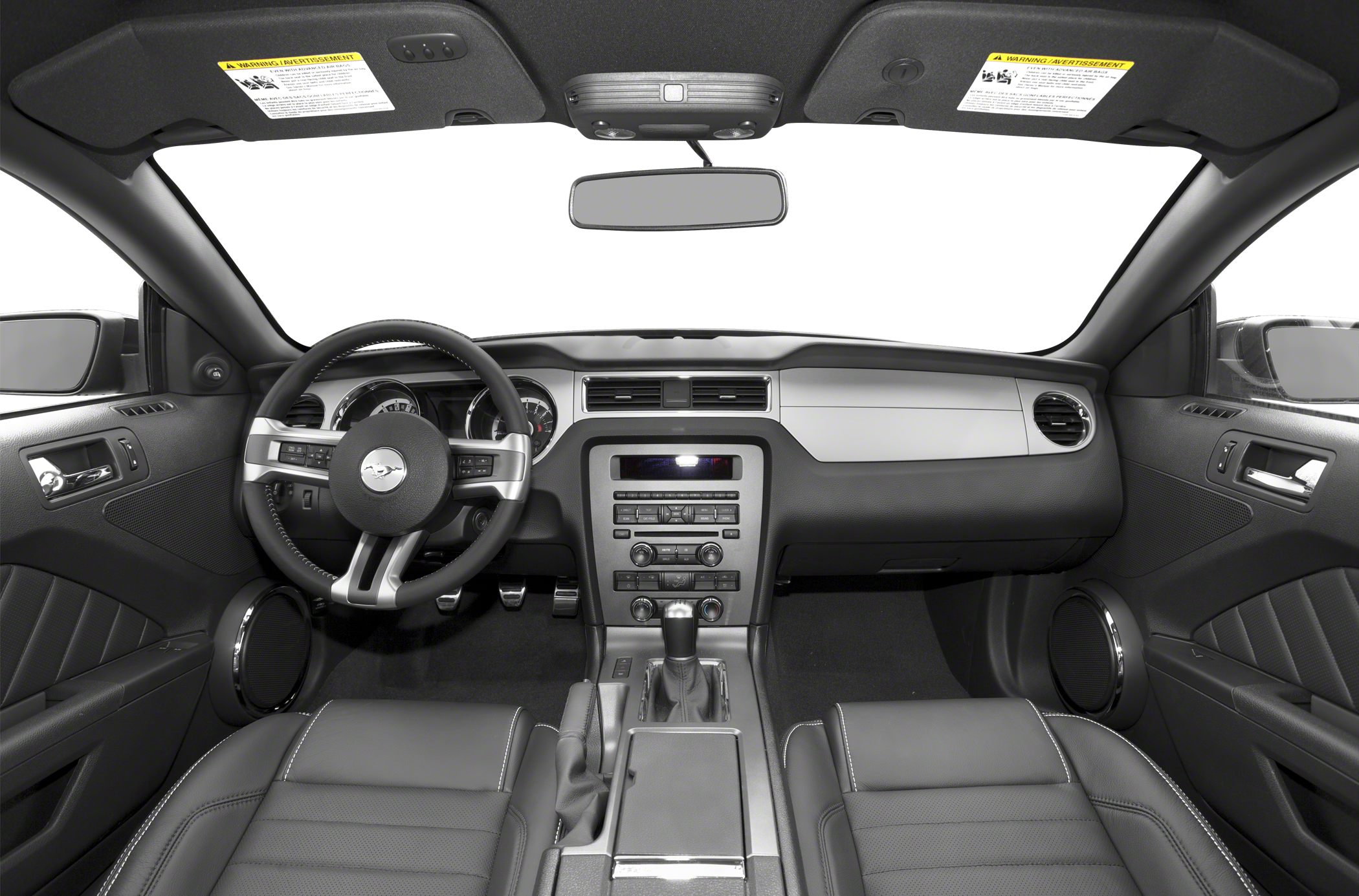 Dashboard and steering wheel with center console, modern interior design