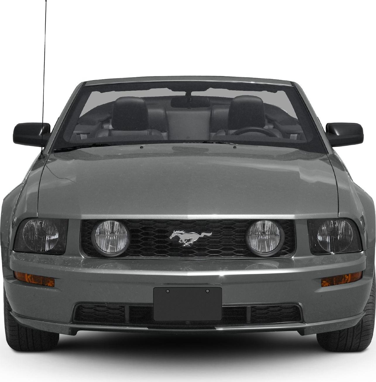 Front view of convertible with iconic grille and dual headlights